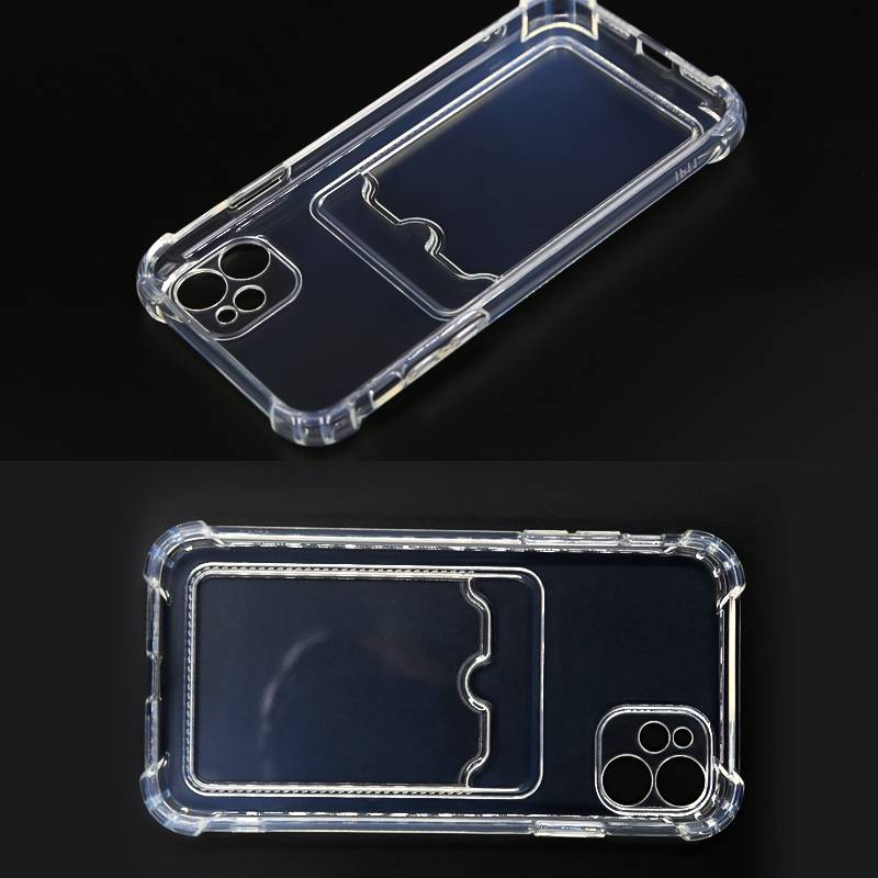 iPhone 11 Hülle mit Kartenhalter TPU transparent