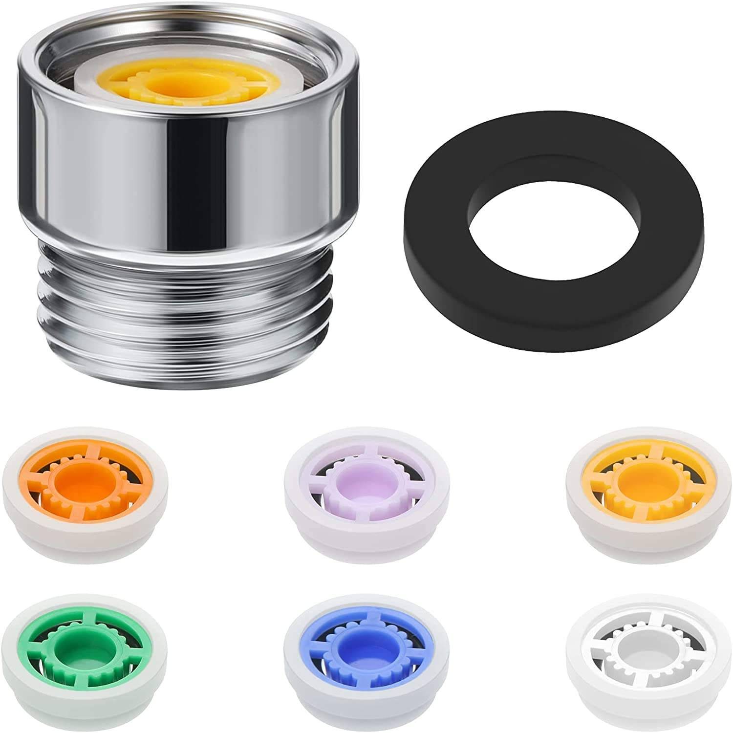Wasserspareinsätze für Duschkopf 6er-Pack mit Adapter