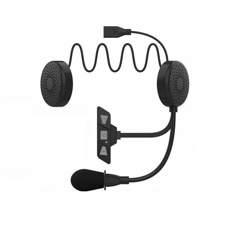 Motorradhelm-Headset Bluetooth 5.2 Black