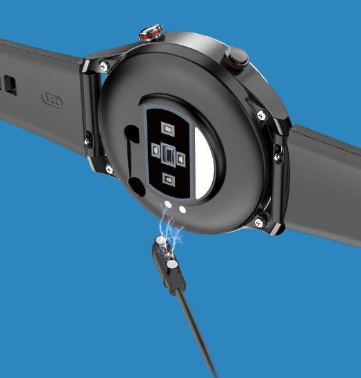 Smartwatch mit Blutsauerstoff- und Blutdruckmessung Black