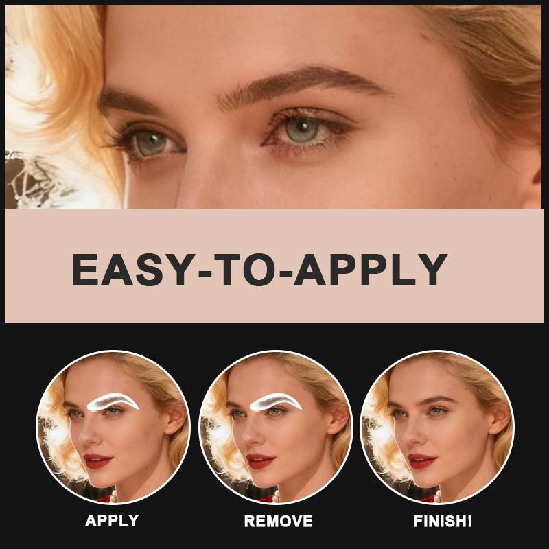 Augenbrauen Tattoo Aufkleber, 11 Paar Brown