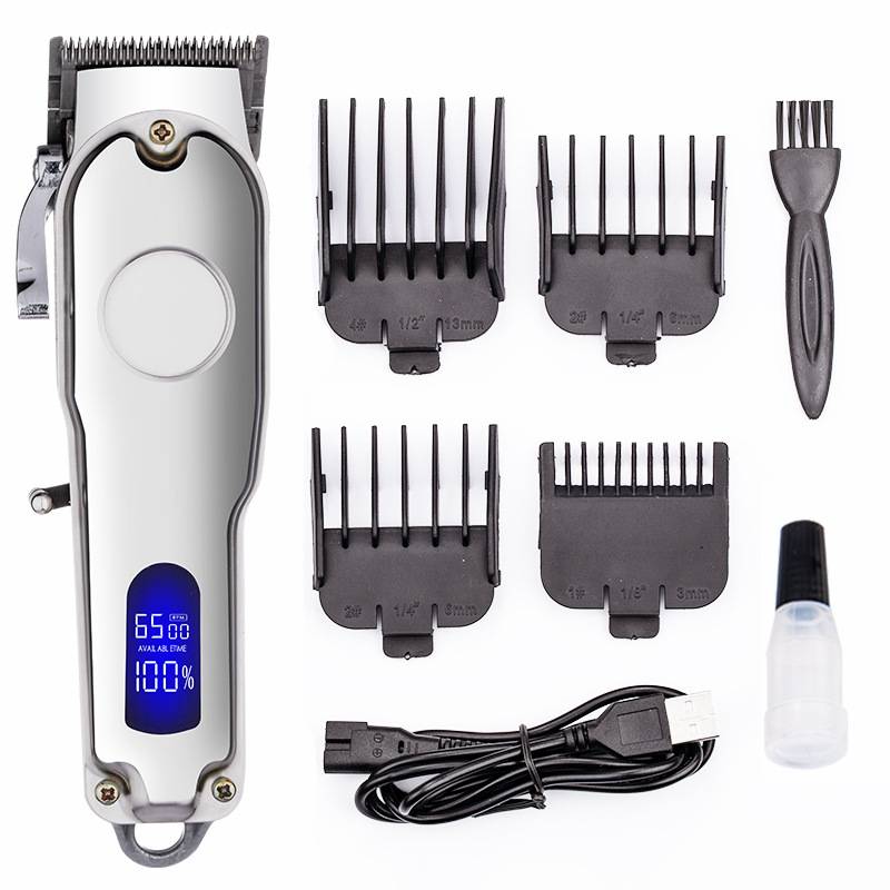 Haarschneider/Trimmer mit Zubehör – Lautlos und wiederaufladbar Silver