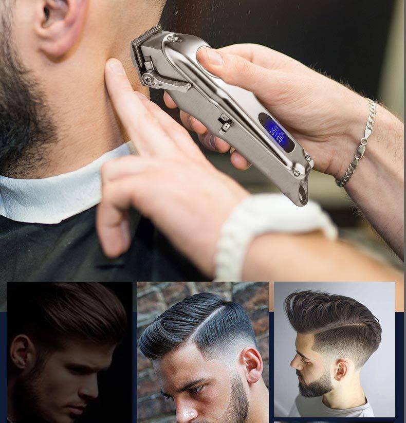 Haarschneider/Trimmer mit Zubehör – Lautlos und wiederaufladbar Silver