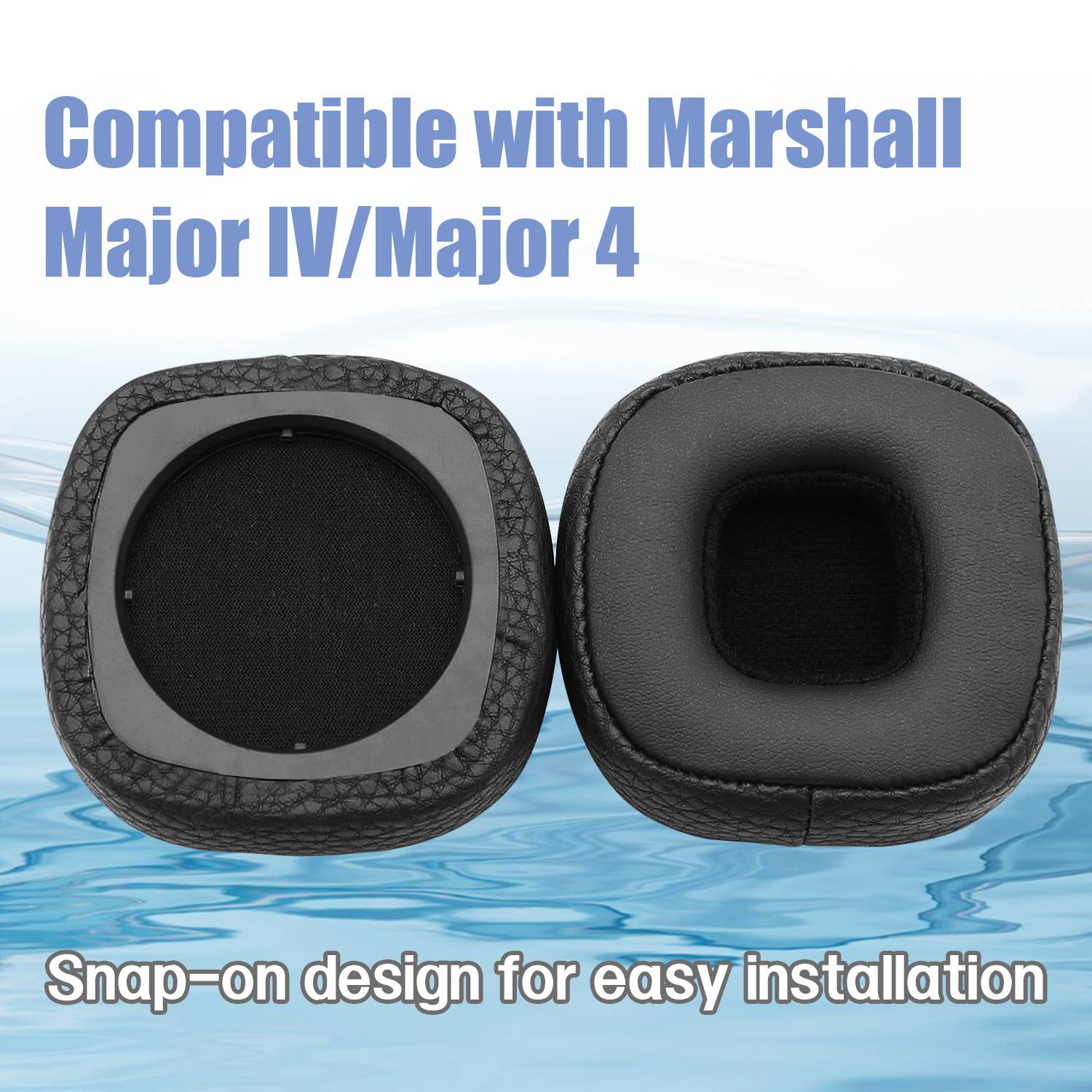Ohrpolster für Marshall Major IV/Major 4 Kopfhörer Ersatzpolster Black
