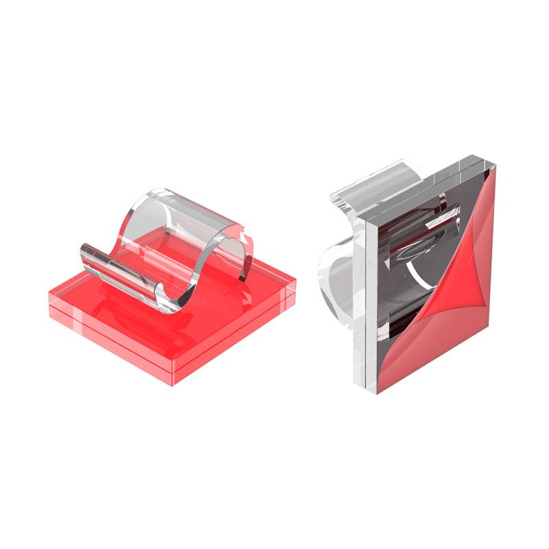 Selbstklebender Kabelhalter im 50er-Pack Transparent