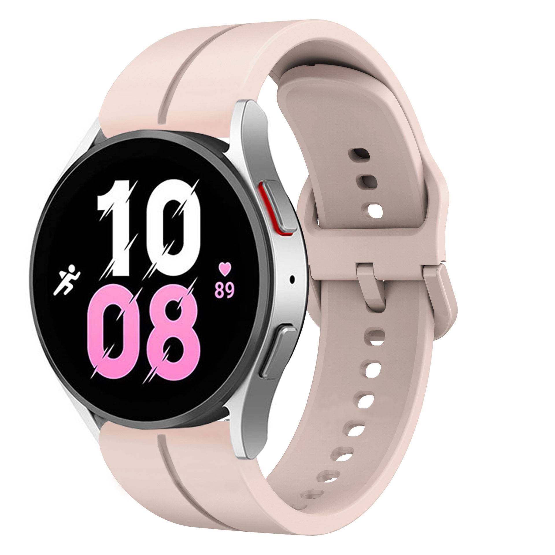 Silikon-Uhrenarmband Pink 22 mm