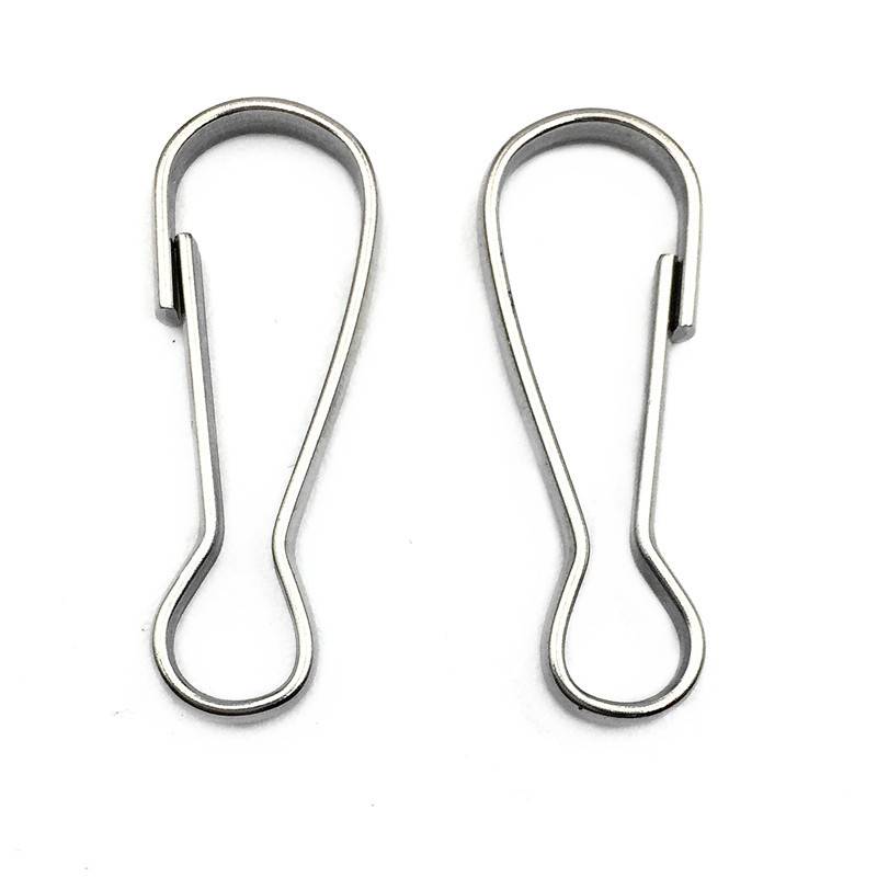 Lanyard-Haken aus Edelstahl, Lanyard-Clips, Karabinerhaken, 100er-Pack Silver 30 mm