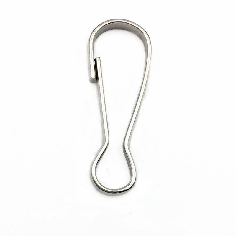 Lanyard-Haken aus Edelstahl, Lanyard-Clips, Karabinerhaken, 100er-Pack Silver 30 mm