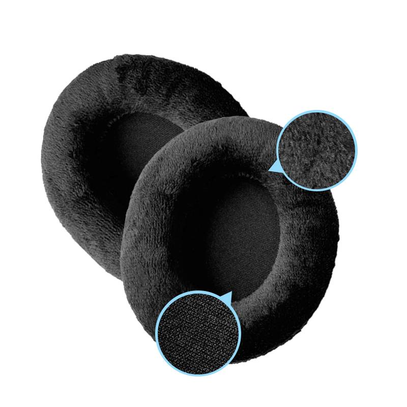 Ohrpolster für Kingston KHX-HSCP HyperX Cloud II Schwarz FlannelEarpads