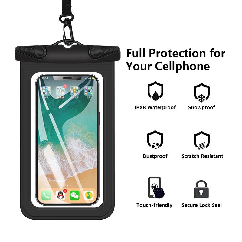 Wasserdichte Handyhülle 7 Zoll Black