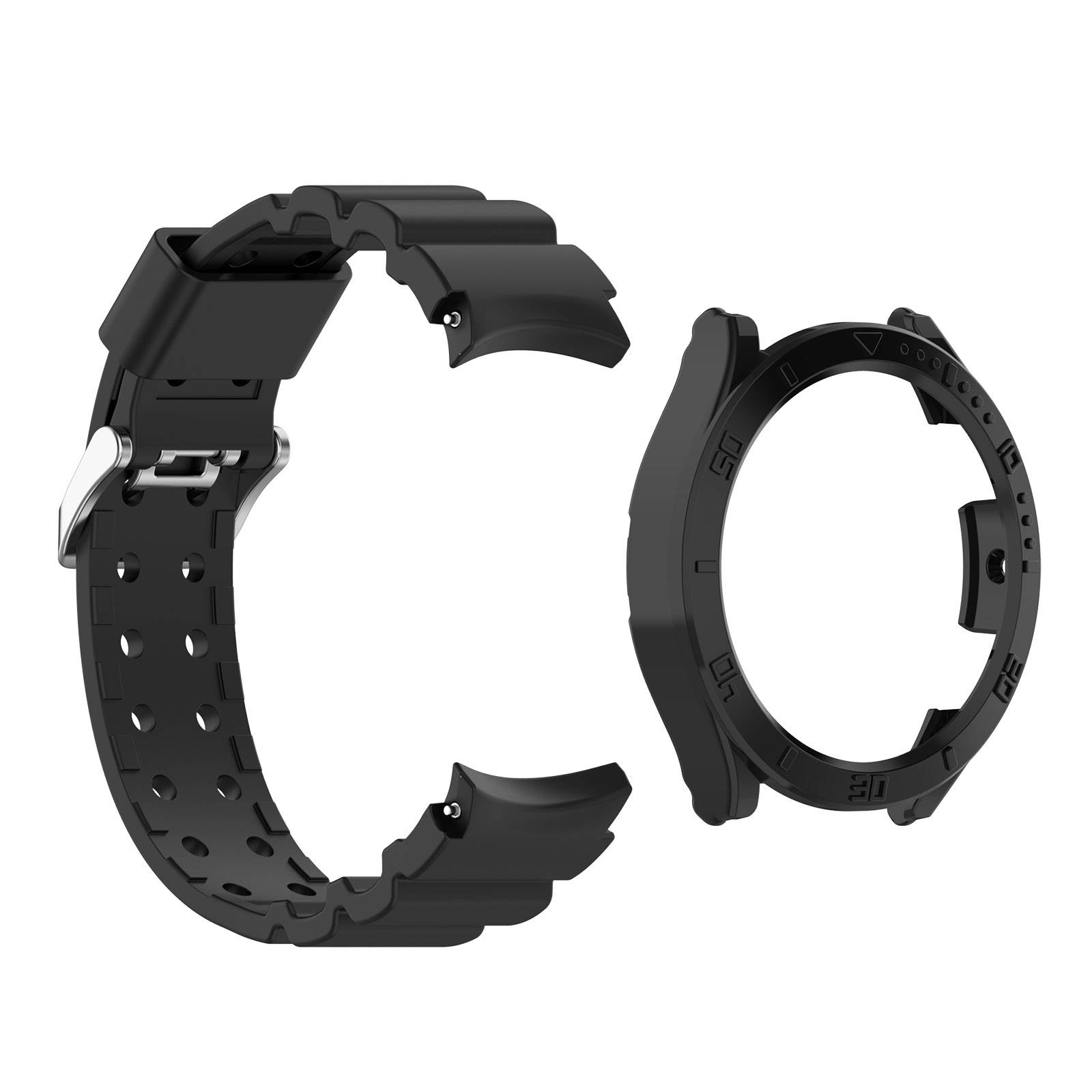 Silikonarmband Black Samsung Galaxy watch5/watch4 (40 mm)