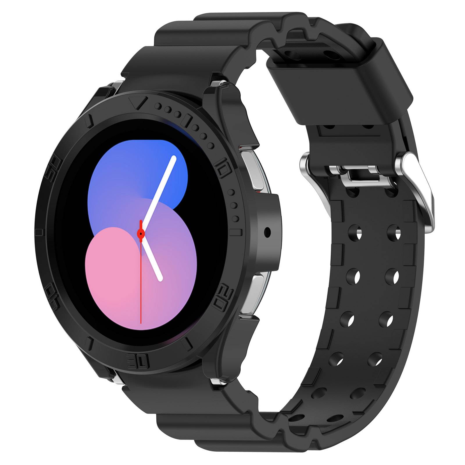 Silikonarmband Black Samsung Galaxy watch5/watch4 (40 mm)
