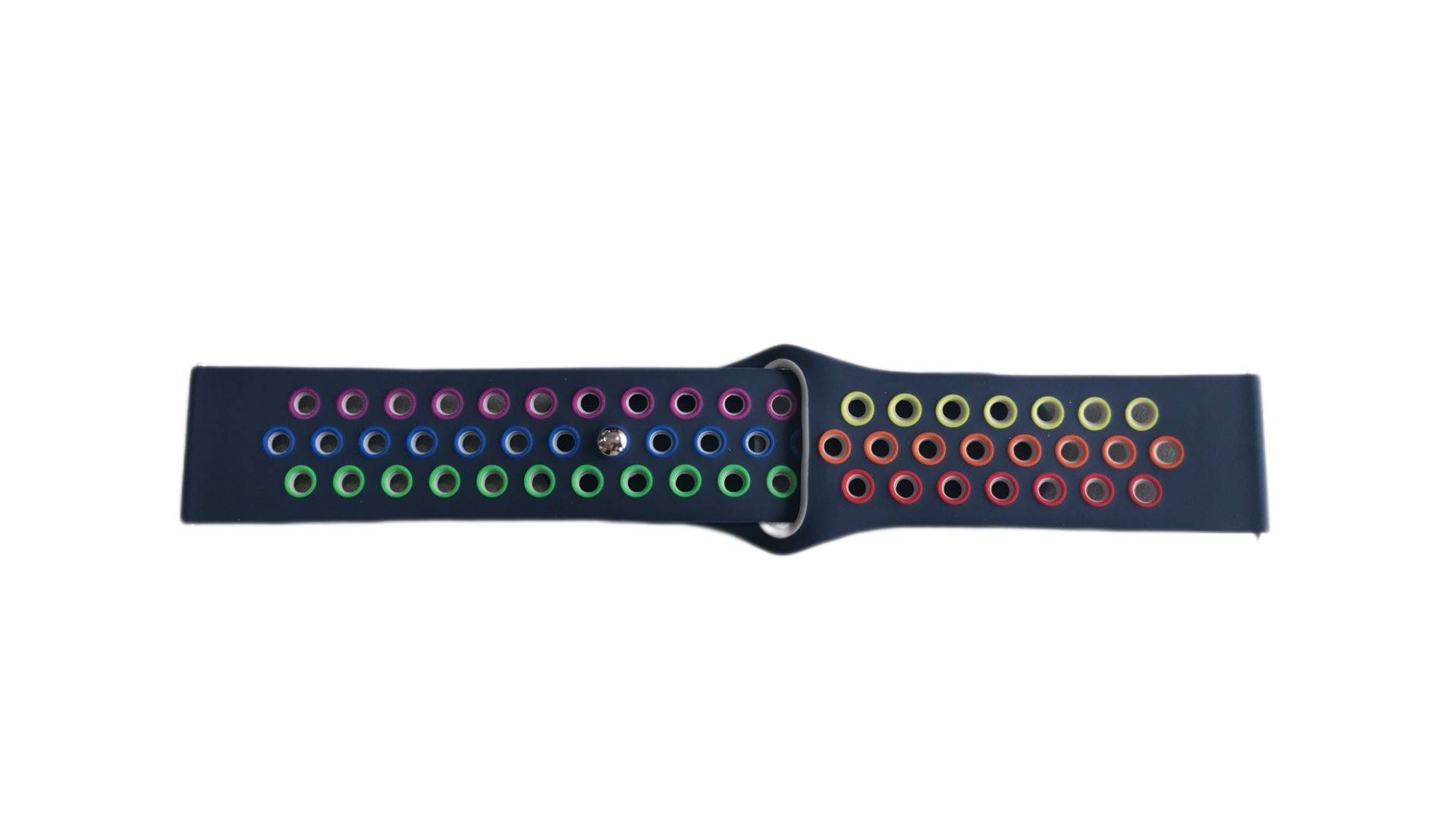 Silikon-Uhrenarmband für Samsung, Huawei und Garmin Blue 22 mm