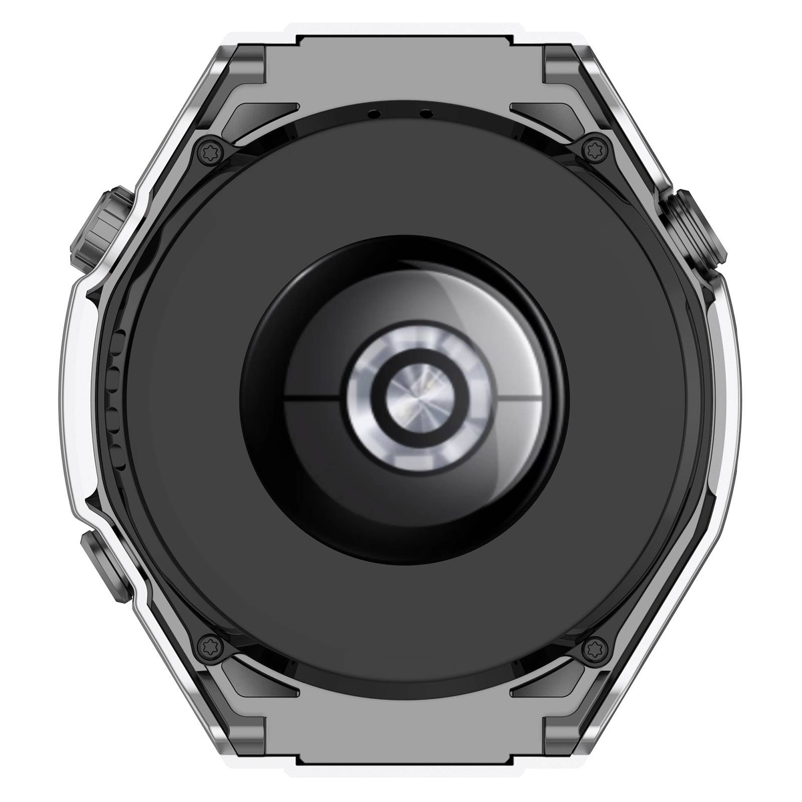 Smartwatch-Hülle mit Displayschutzfolie Silver