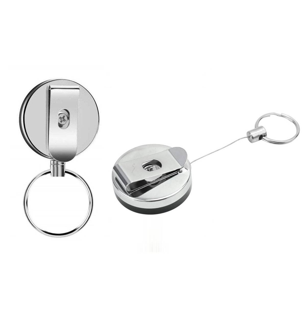 Ausziehbarer Schlüsselanhänger mit Stahldraht