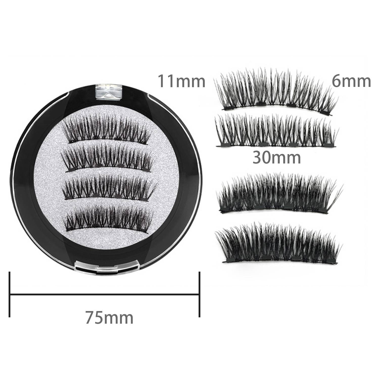 Magnetische Wimpern mit Applikator 2 Paar KS01-4
