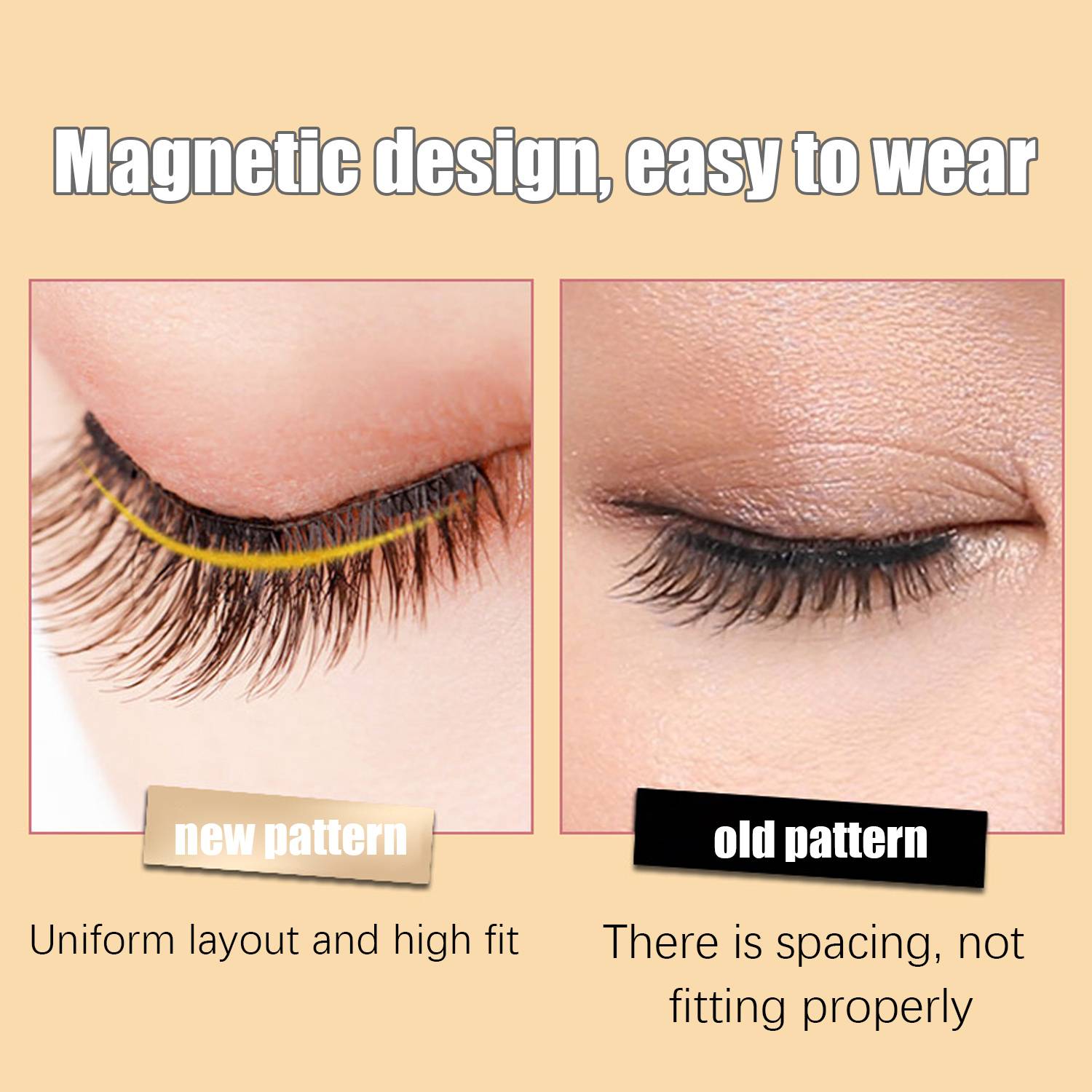 Magnetische Wimpern mit Applikator 2 Paar KS02-4