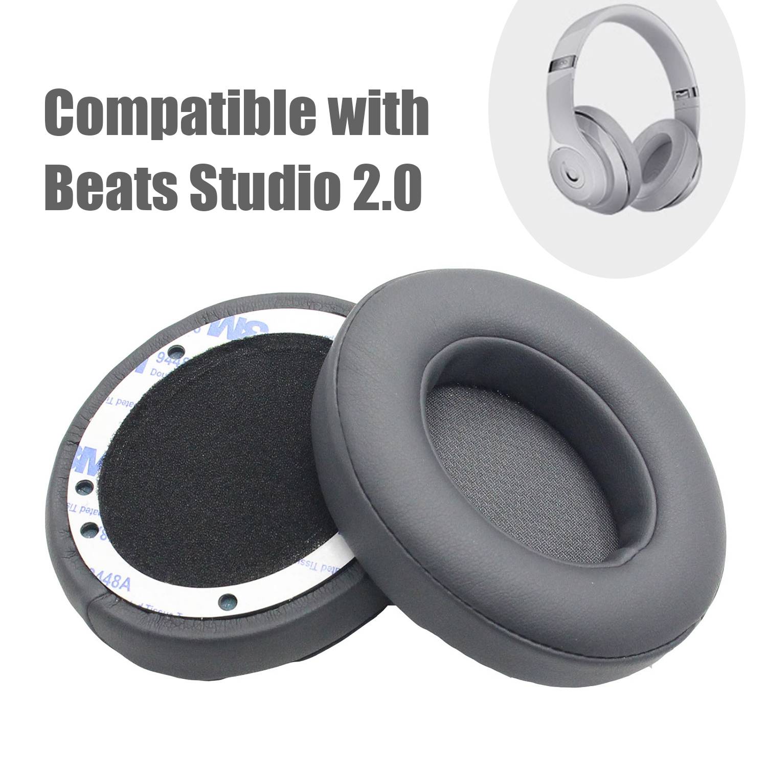 Ohrpolster für Beats Studio 2.0 1 Paar Black titanium