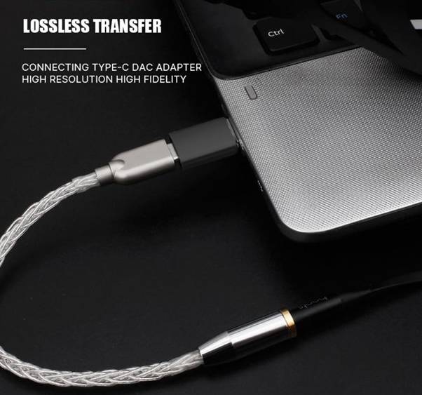 Adapter von USB 3.0 (männlich) auf USB-C (weiblich). Black