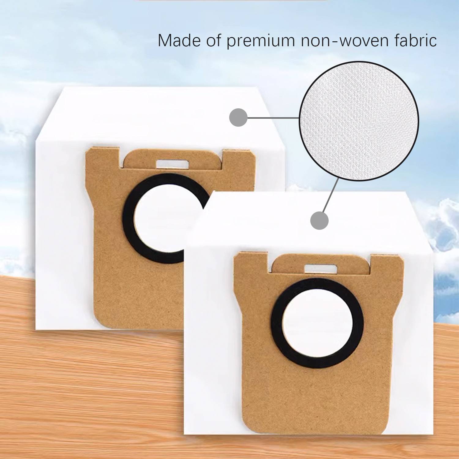 Staubsaugerbeutel 6er-Pack Xiaomi Mijia Omni / X10 Plus / Dreame S10 Pro / Dreame L10S Ultra