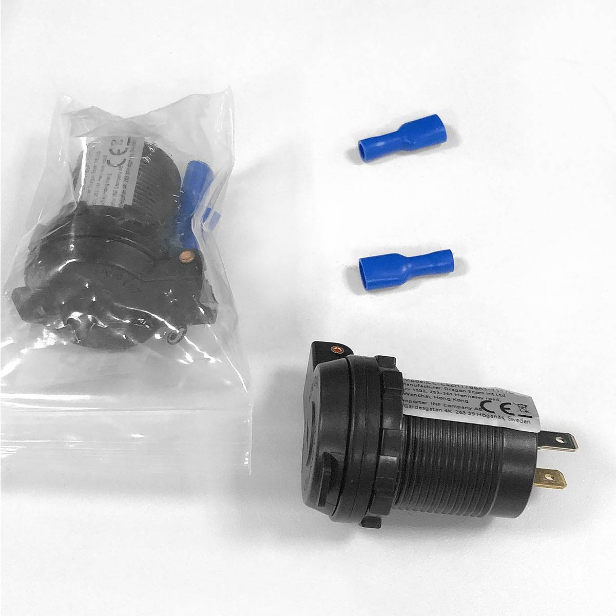 Autoladegerät 12V/24V QC3.0 mit Schutzhülle Black