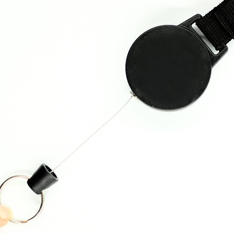 Ausziehbarer Jo-Jo-Schlüsselanhänger Black