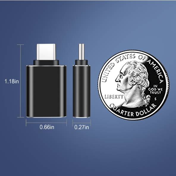 USB-C-auf-USB-3.1-Adapter Black