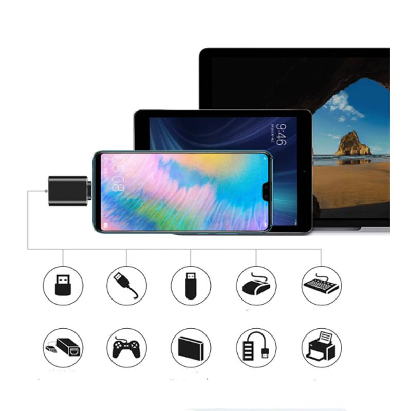USB-C-auf-USB-3.1-Adapter Black