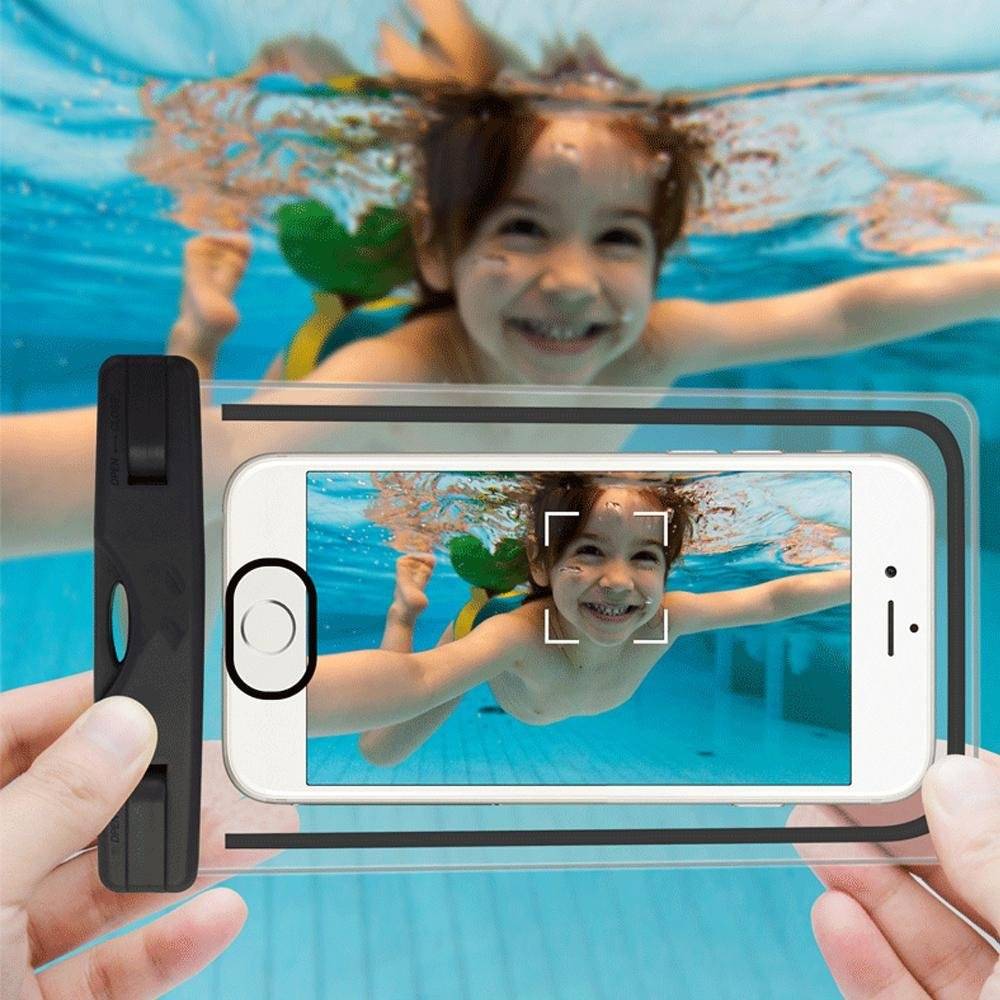 Wasserdichte Handyhülle - universal - schwarz