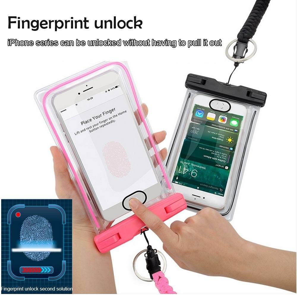 Wasserdichte Handyhülle - universal - schwarz