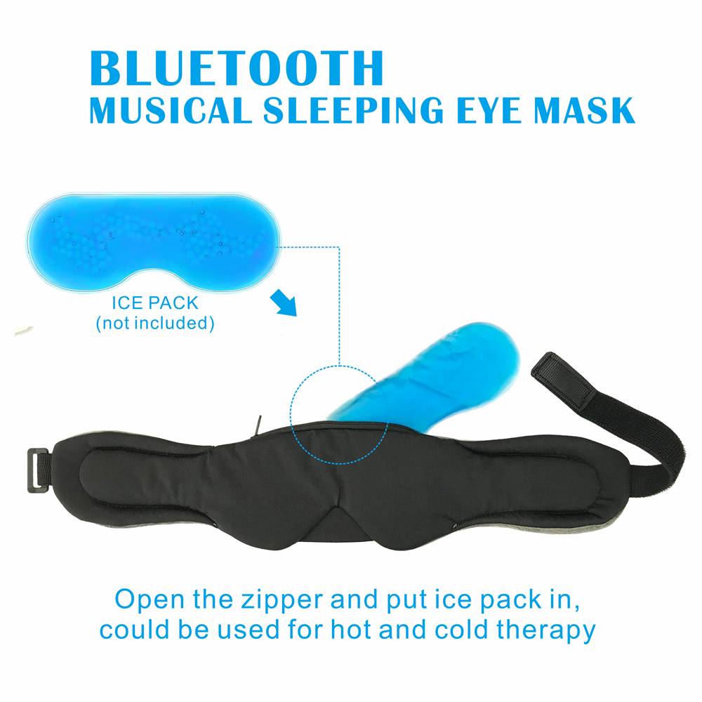 Bluetooth-Schlafmaske mit integrierten Lautsprechern Black