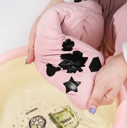 Reparaturflicken selbstklebend für Kleidung 10er-Blatt Black