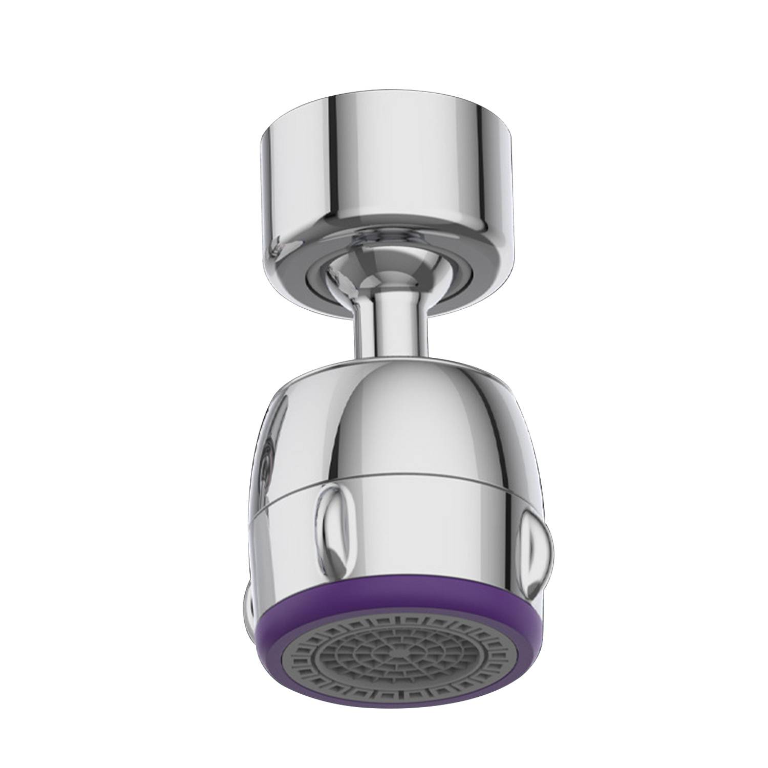 Wasserhahnbelüfter 2 Wasserflussmodi 360° schwenkbar Silver