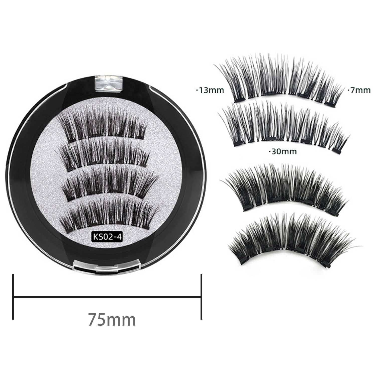 Magnetische Wimpern mit Applikator 2 Paar KS02-4