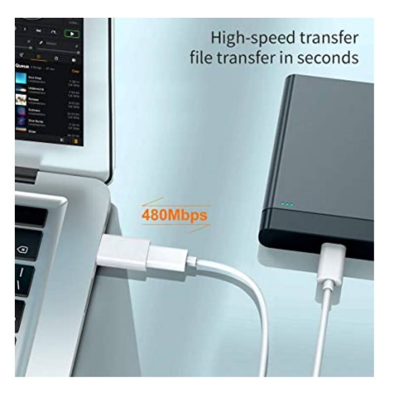 Adapter USB 3.0 Stecker auf USB-C Buchse Silver