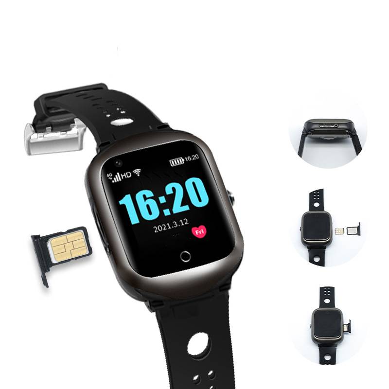 Smartwatch mit Herzfrequenz- und Blutdrucküberwachung, GPS-Positionierung, IP67 Black