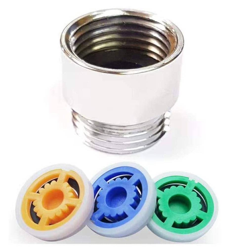 Wasserspareinsätze für Duschkopf 3er-Pack mit Adapter MultiColor