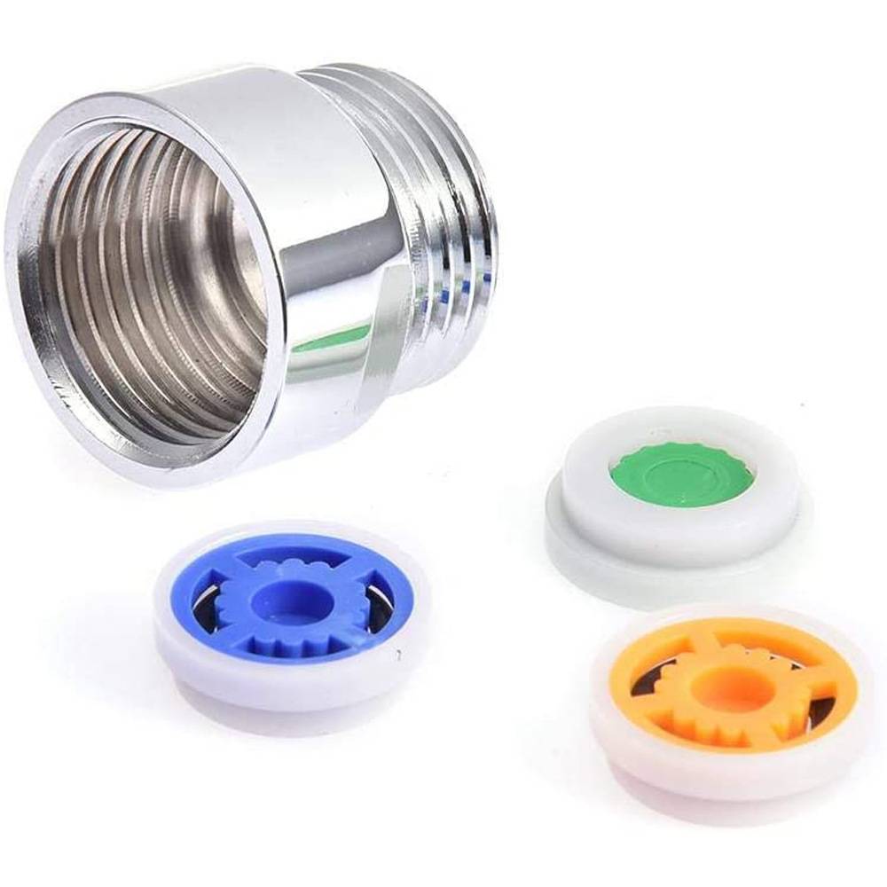 Wasserspareinsätze für Duschkopf 3er-Pack mit Adapter MultiColor