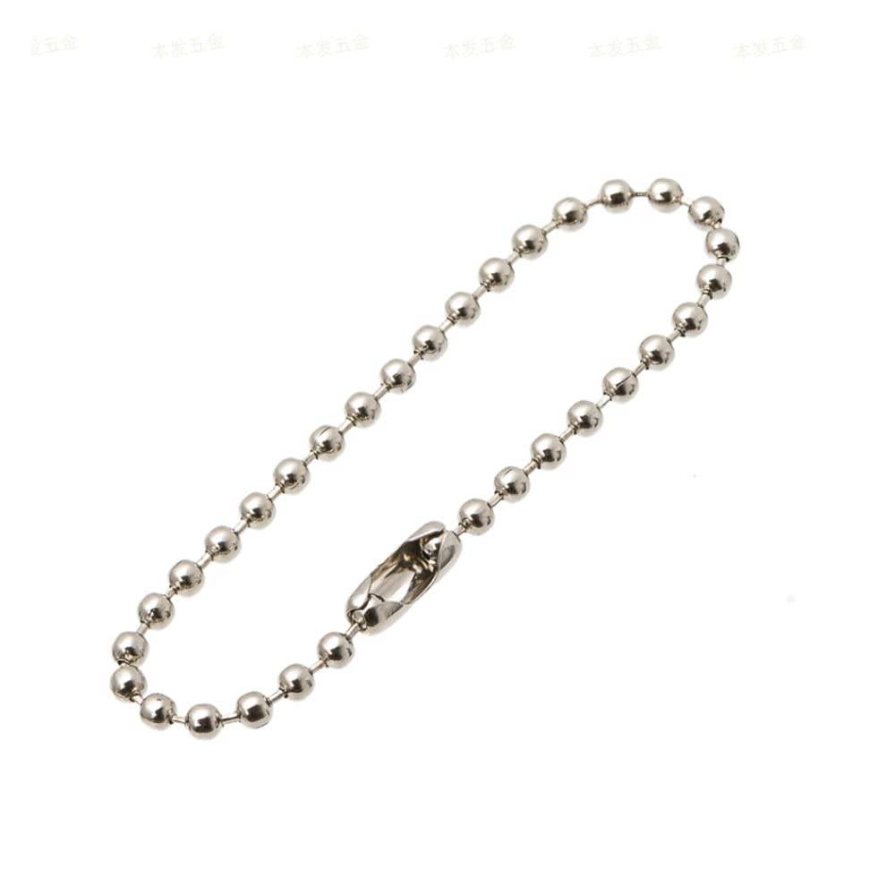 Kugelkette mit Schloss im 10er-Pack Silver 12 cm