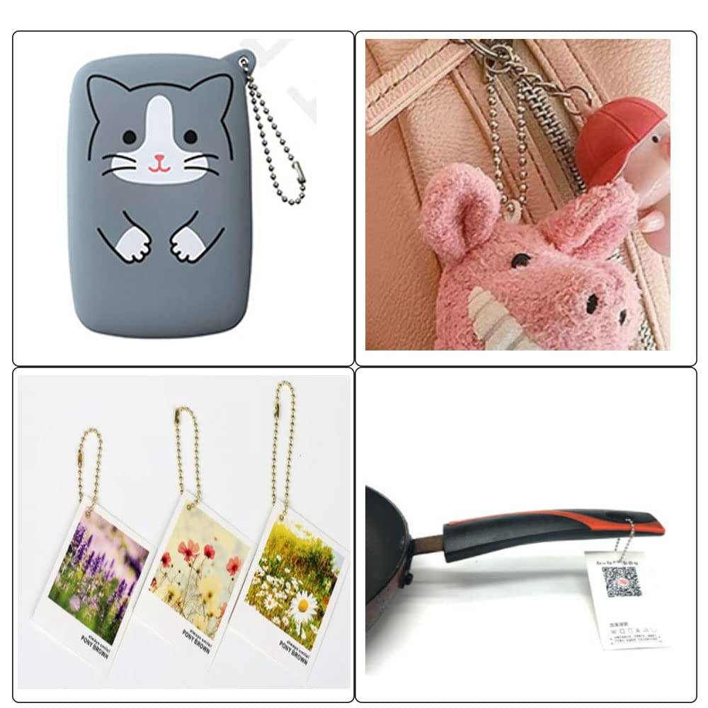 Kugelkette mit Schloss im 10er-Pack Silver 12 cm