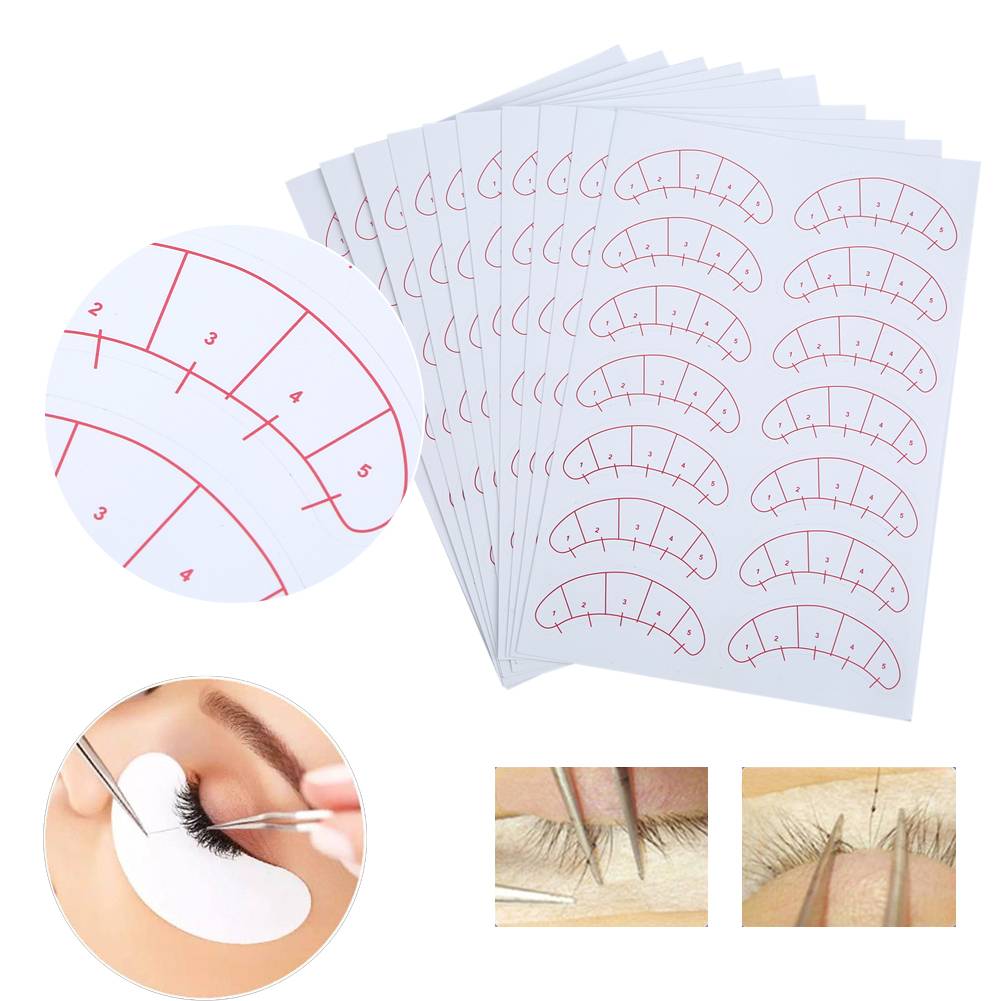 Under Eye Pads Sticker Patches für Wimpernverlängerung 140 Stück White