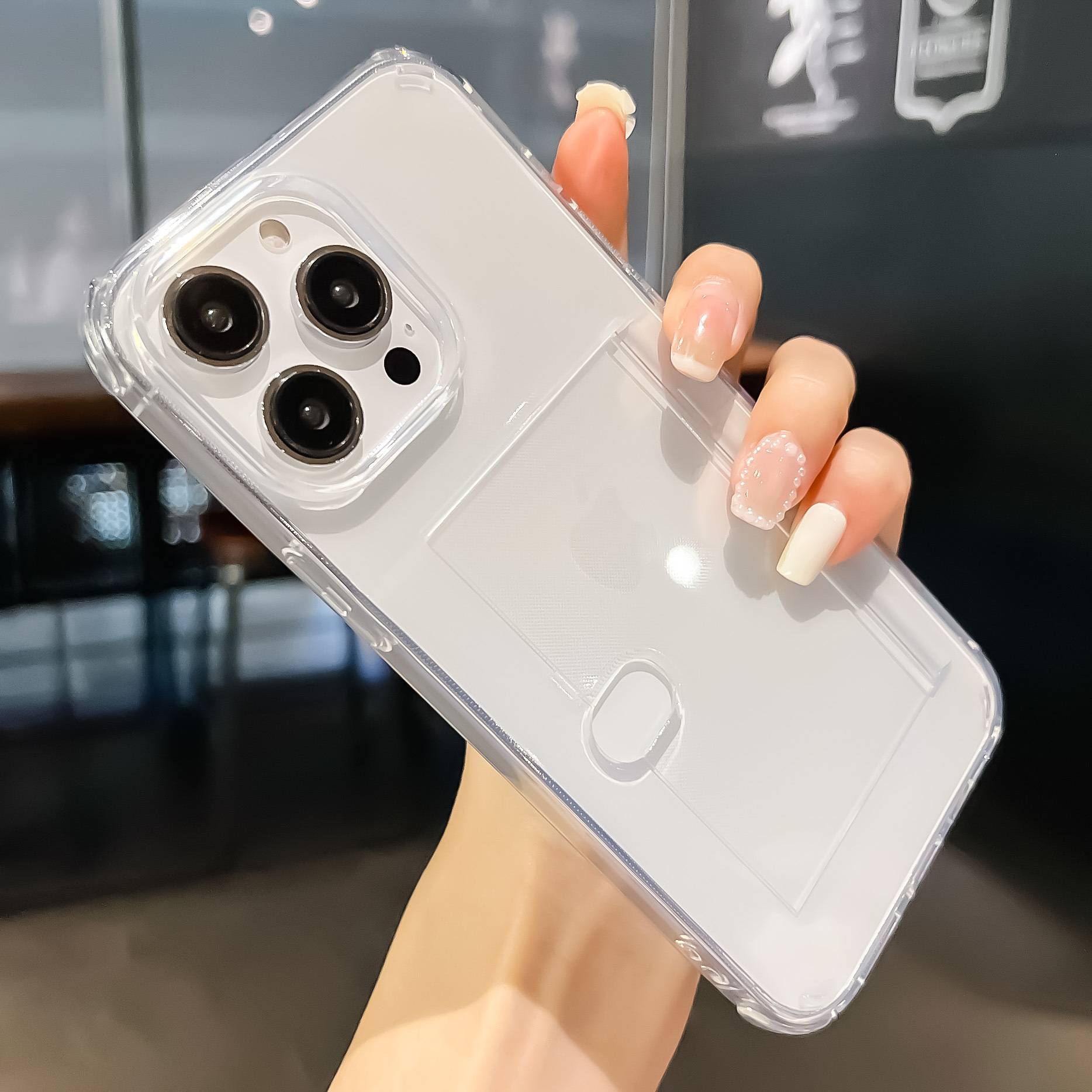 Handytasche mit Seitenfach Transparent iPhone 11 Pro Max