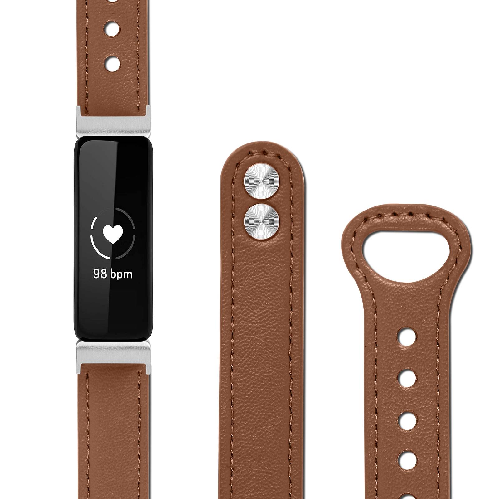 Uhrenarmband aus echtem Leder Brown