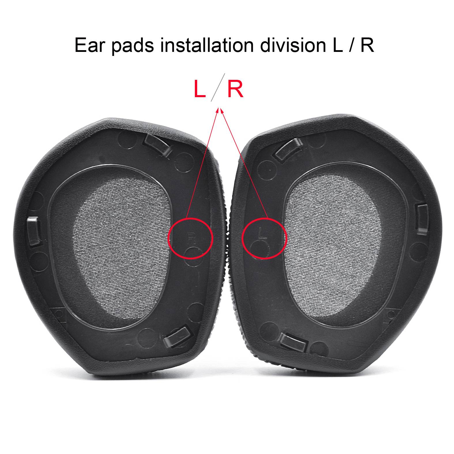Ersatz-Ohrpolster für Sennheiser HDR RS 165/175/185/195 FlannelEarpads
