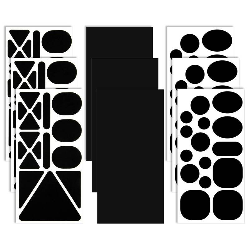 Selbstklebende wasserfeste Reparaturflicken Black