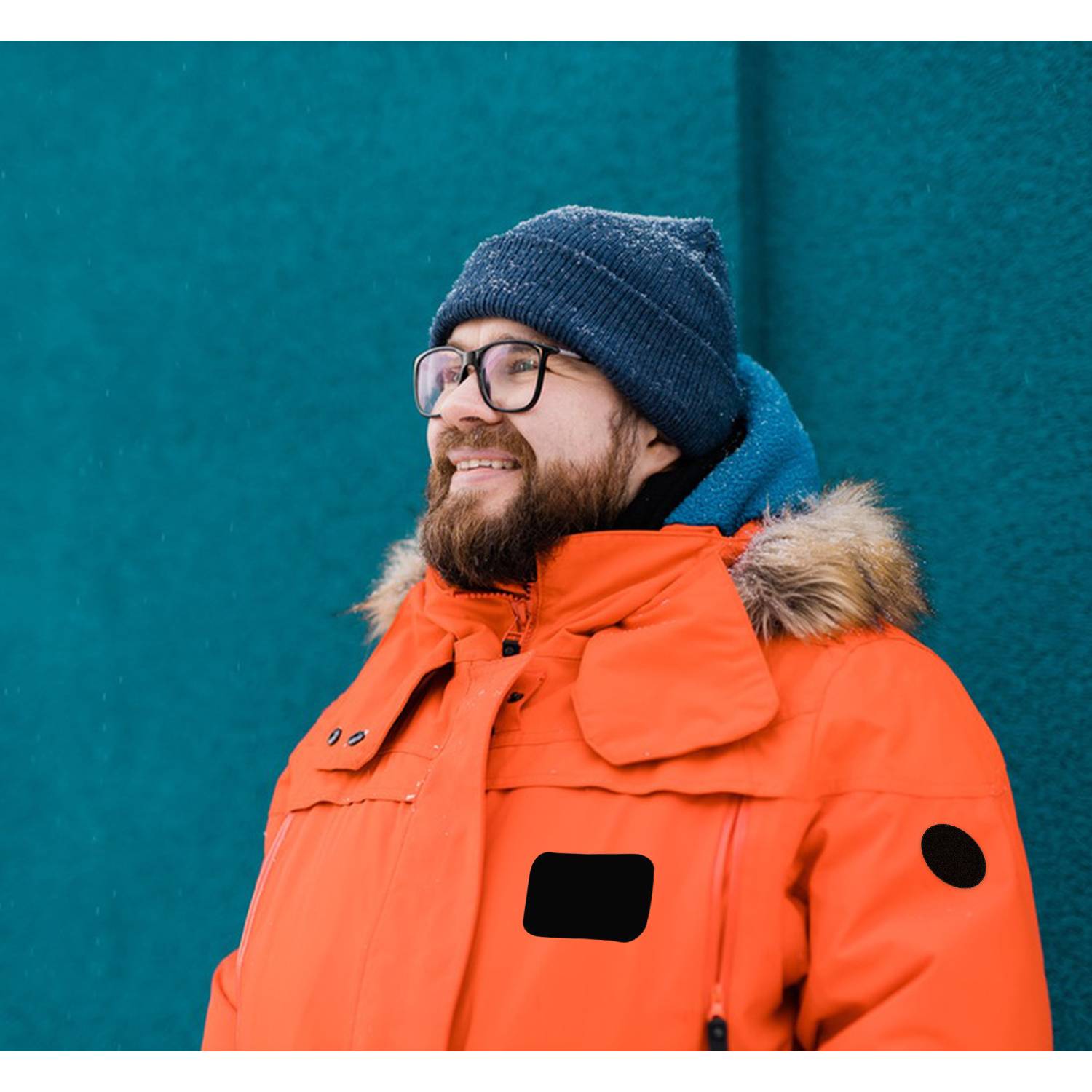 Selbstklebende wasserfeste Reparaturflicken Black