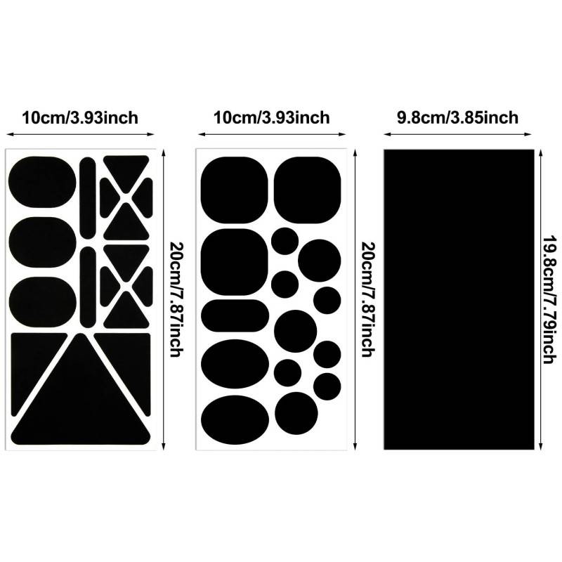 Selbstklebende wasserfeste Reparaturflicken Black