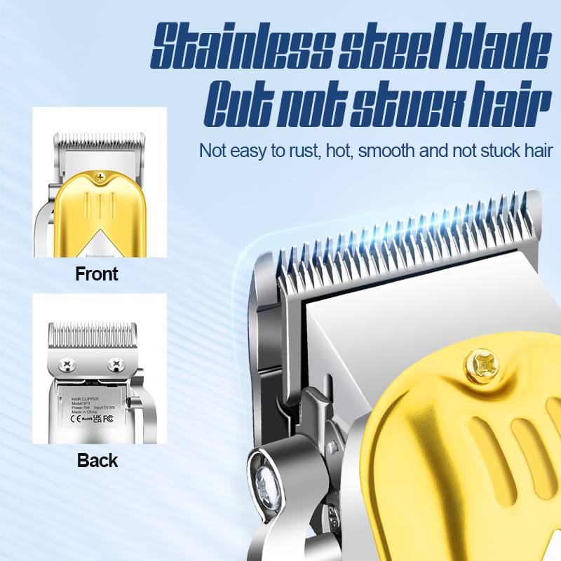 Professionelles Haarschneider- und Bartschneider-Set Gold