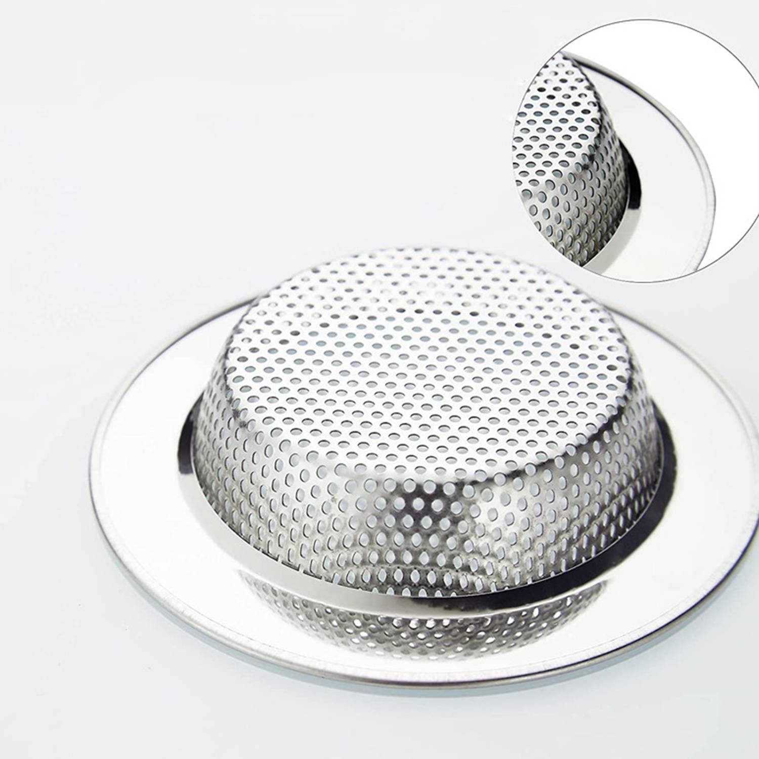 Abflusssiebstöpsel für Abfluss, 4er-Pack - Außendurchmesser 11,2 cm