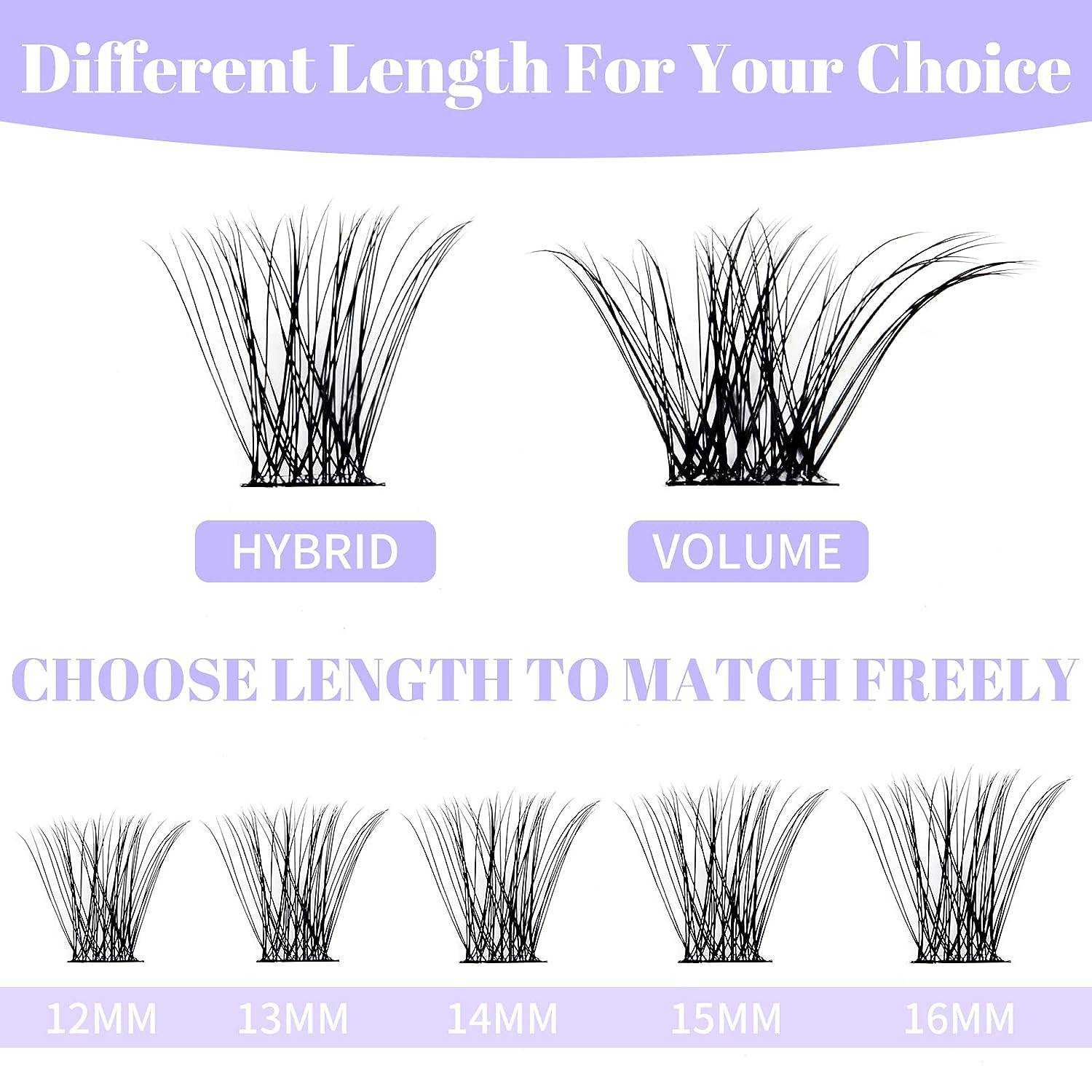 Einzelne falsche Wimpern in verschiedenen Längen Black Modell 2